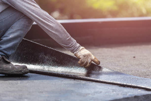 Professional Emergency Waterproofing technician working in Highland, IN